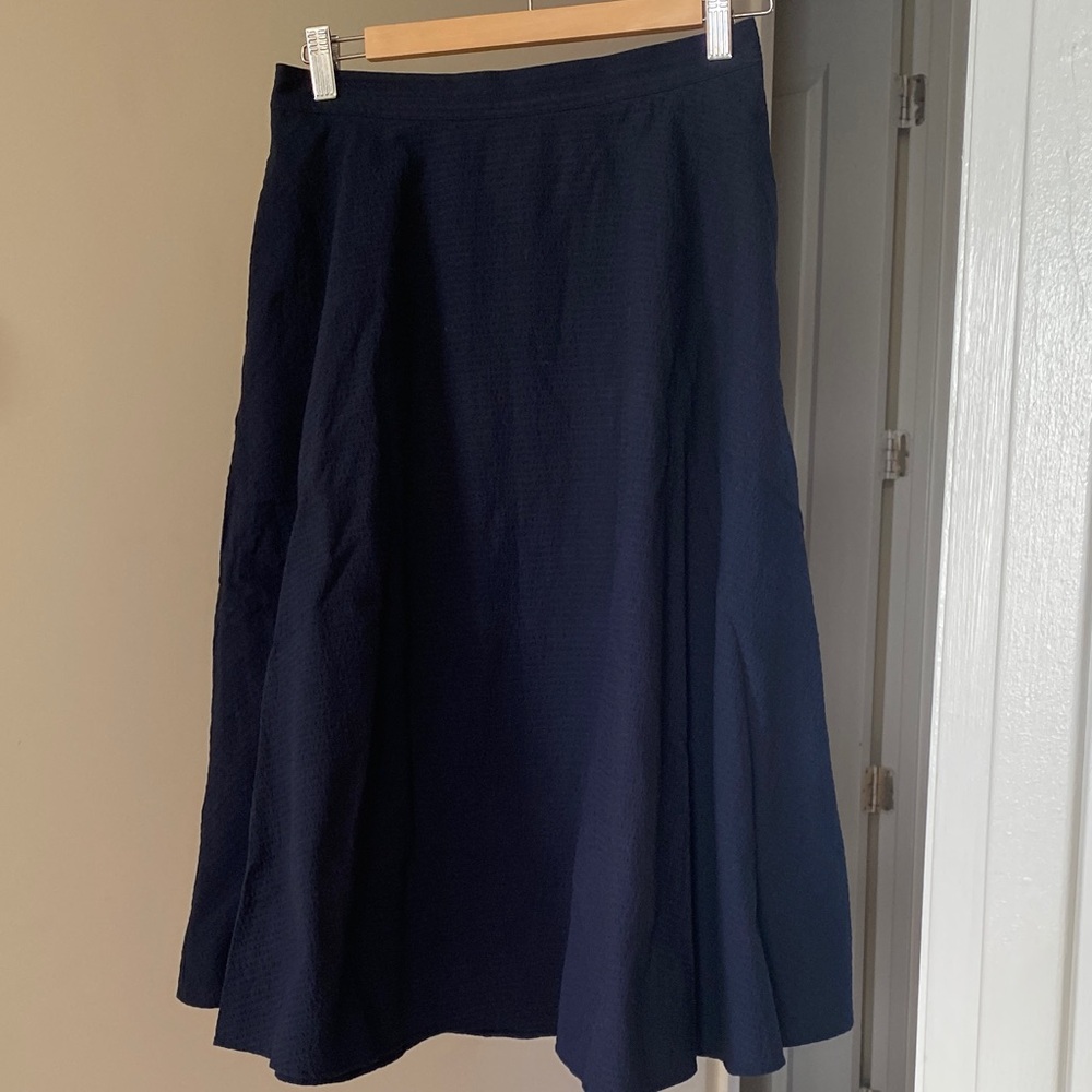 Uniqlo Dark Blue A-Line Skirt